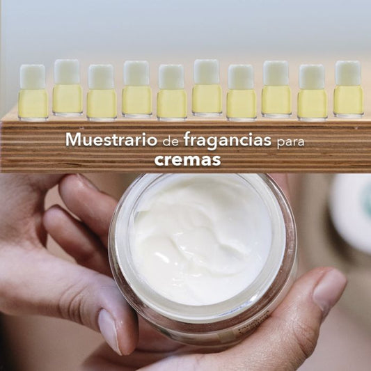 Muestrario fragancias para crema - 10 Pz