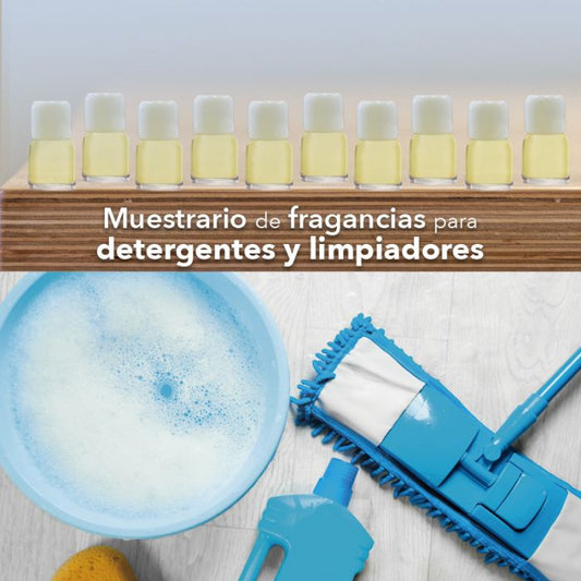 Muestrario fragancias para detergentes y limpiadores - 10 Pz