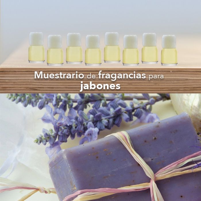 Muestrario fragancias para jabones - 8 Pz